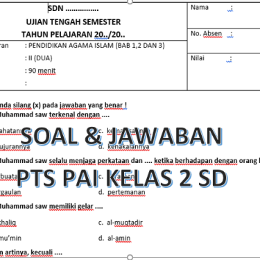 Membekali Pengetahuan Agama Sejak Dini: Panduan Lengkap Mengunduh Soal PAI SD Kelas 2 Semester 1