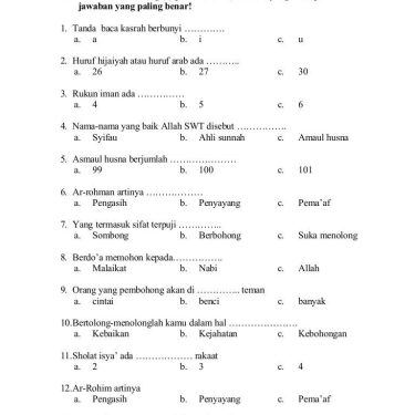 Mempersiapkan Diri: Panduan Lengkap Mengunduh Soal PAI UTS Semester 2 Kelas 2 SD