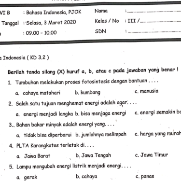 Persiapan Maksimal: Download Soal PAS K13 Kelas 3 Semester 2 untuk Raih Prestasi Gemilang