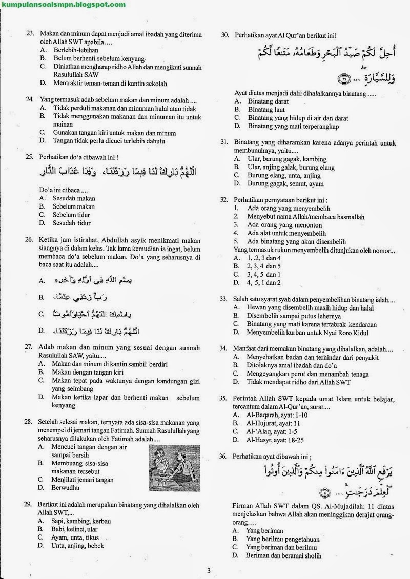 Tingkatkan Pemahaman Anda: Download Soal PAI SMP Kelas 8 Semester 2 untuk Persiapan Maksimal