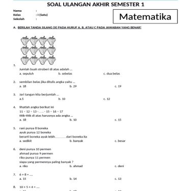5 Rahasia Soal TIK Kelas 1 SD Semester 2 dan Kunci Jawaban 2026 yang Jarang Diketahui
