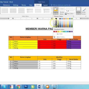 5 Trik Cepat Cara Mengubah Warna Tabel di Word 2026 Wajib Tahu