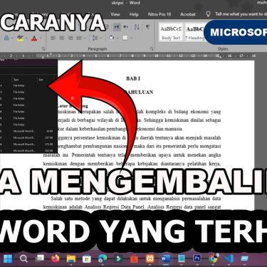 7 Cara Terbukti Mengembalikan File Word yang Terhapus di Tahun 2026, Wajib Tahu
