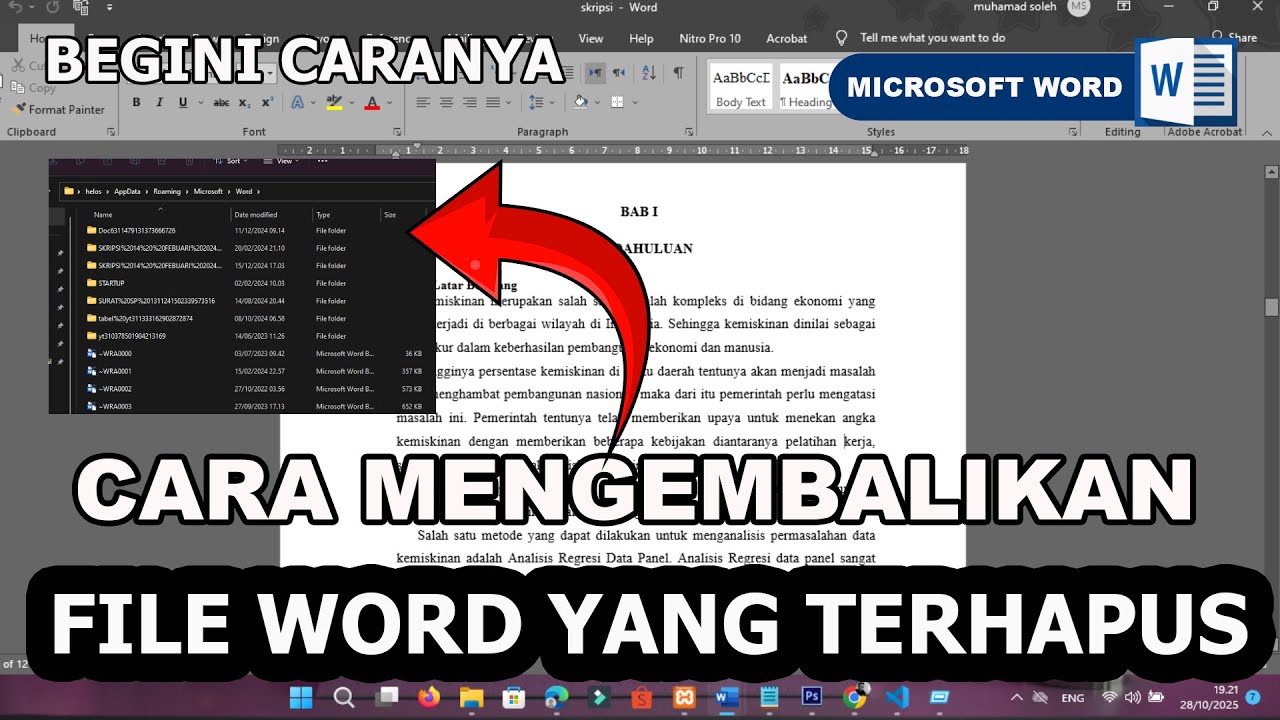 7 Cara Terbukti Mengembalikan File Word yang Terhapus di Tahun 2026, Wajib Tahu
