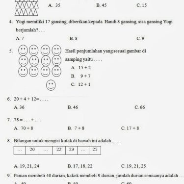 7 Rahasia Kumpulan Soal Kelas 1 SD Semester 2 Kurikulum 2013 yang Jarang Diketahui Orang Tua