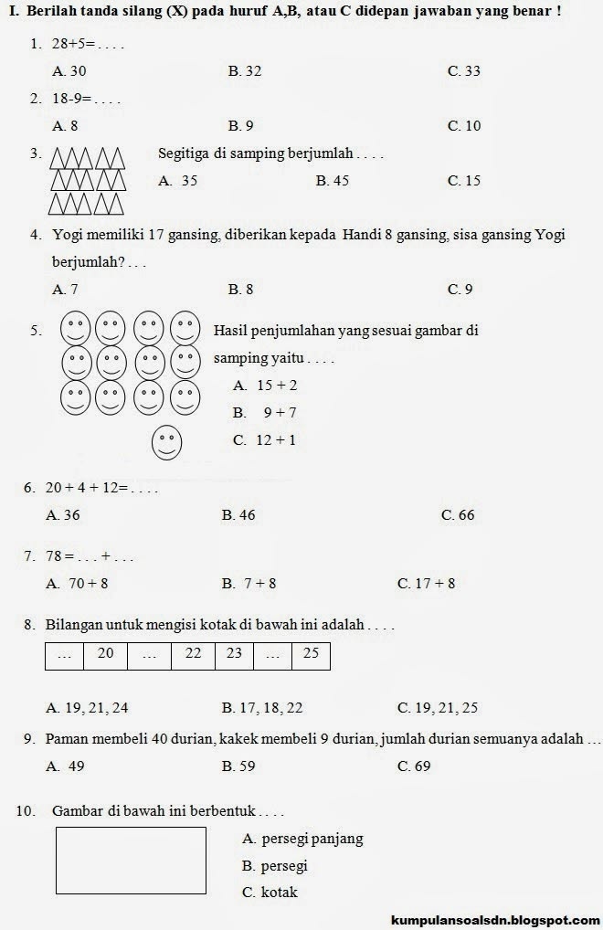 7 Rahasia Kumpulan Soal Kelas 1 SD Semester 2 Kurikulum 2013 yang Jarang Diketahui Orang Tua