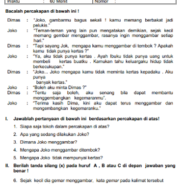 Wajib Tahu! Akhirnya Terungkap 5 Soal UAS Bahasa Indonesia Kelas 3 Semester 1 Tahun 2026