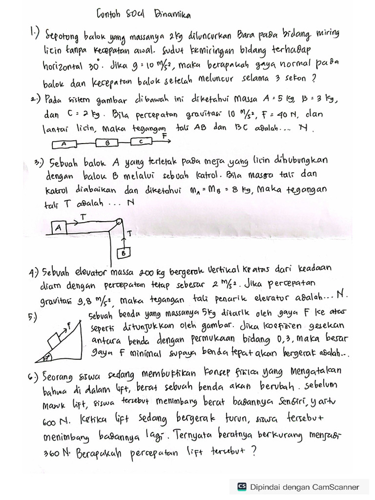 3 Contoh Soal Hukum 3 Newton Kelas X yang Terbukti Sering Muncul di Ujian 2026