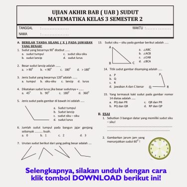 7 Cara Ternyata Contoh Soal HOTS SD Kelas 3 Matematika Ini Wajib Tahu Sebelum Terlambat