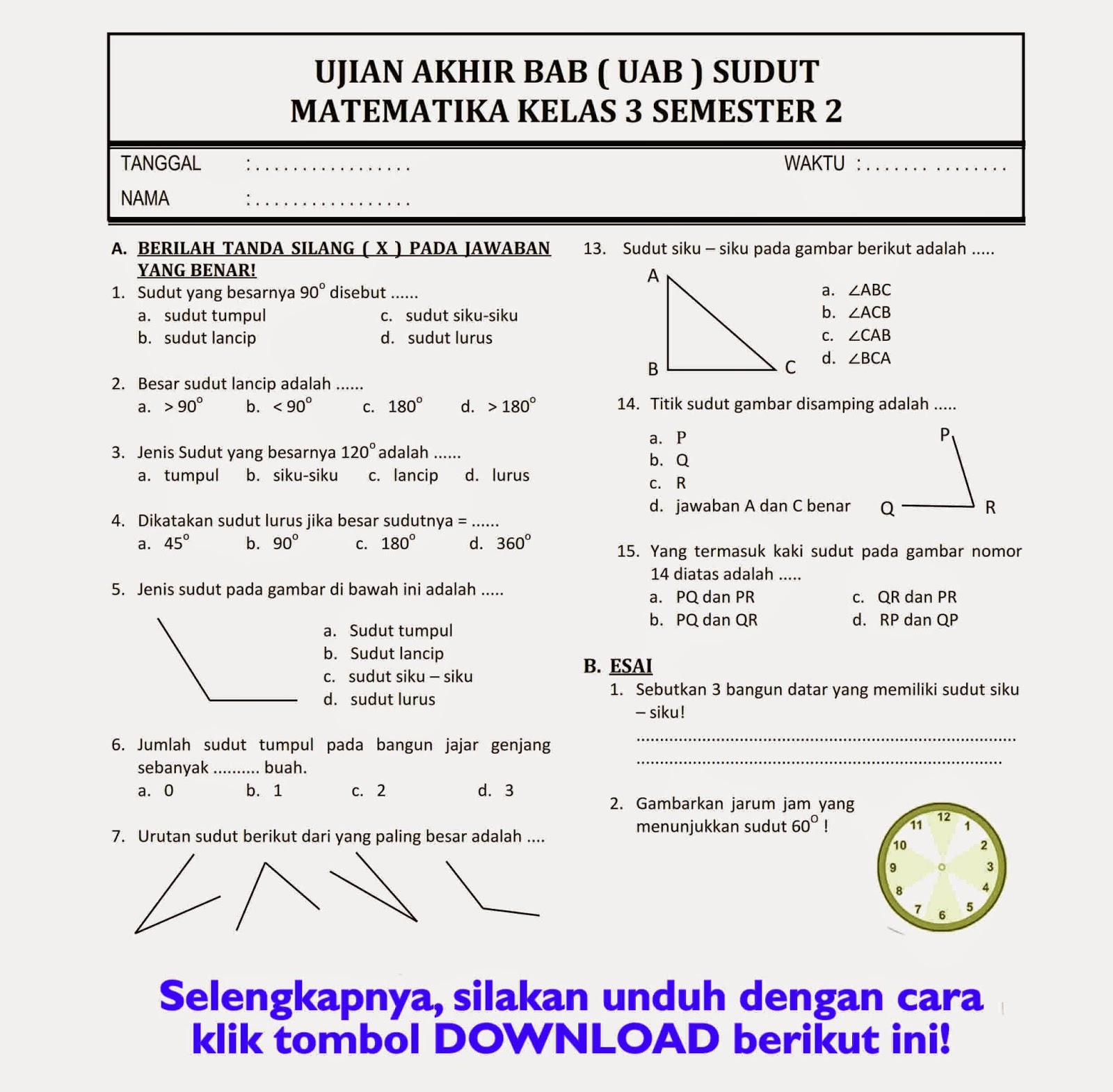 7 Cara Ternyata Contoh Soal HOTS SD Kelas 3 Matematika Ini Wajib Tahu Sebelum Terlambat