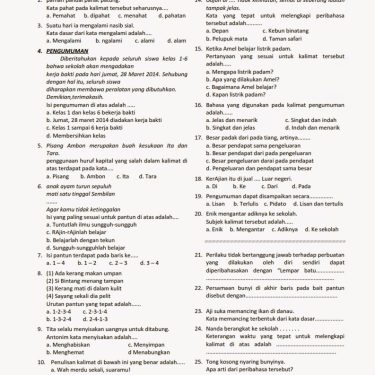 Akhirnya Tersedia Free Download Soal UTS Semester 2 Kelas 4 Tema 6 yang Terbukti Bikin Anak Juara