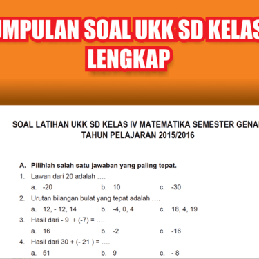 Akhirnya Terungkap! 7 Sumber Free Download Soal UKK SD Kelas 4 Tahun 2026 Paling Lengkap
