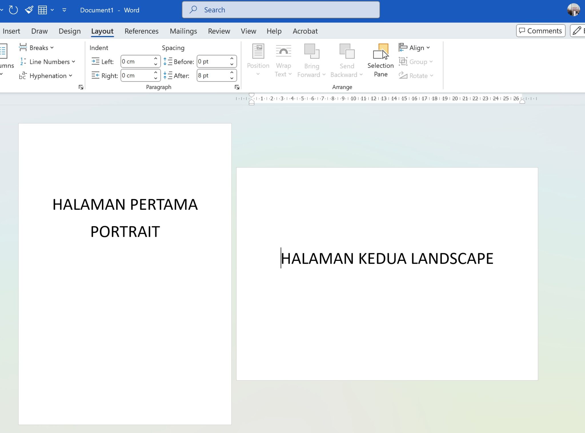 Rahasia 5 Langkah Membuat Landscape dan Portrait dalam Satu File Word 2013 di 2026