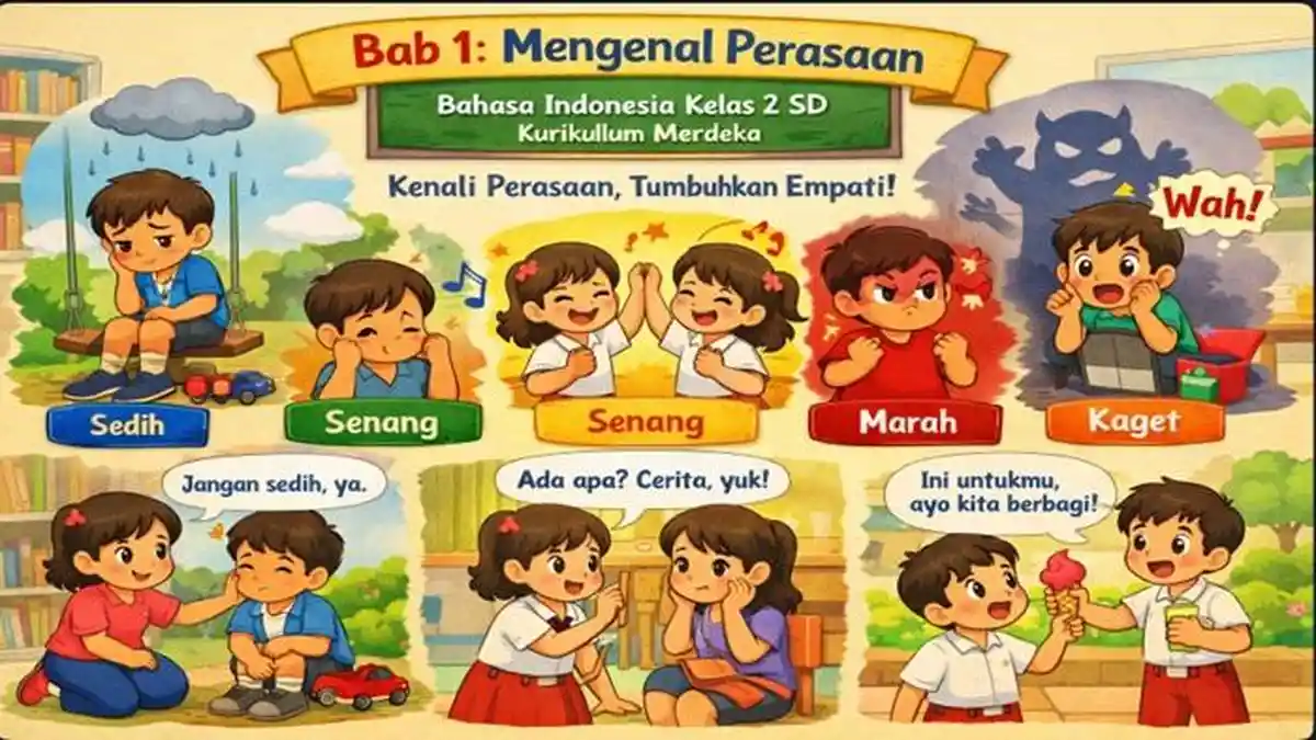 Ringkasan Materi dan Contoh Soal HOTS Bahasa Indonesia Kelas 2 SD