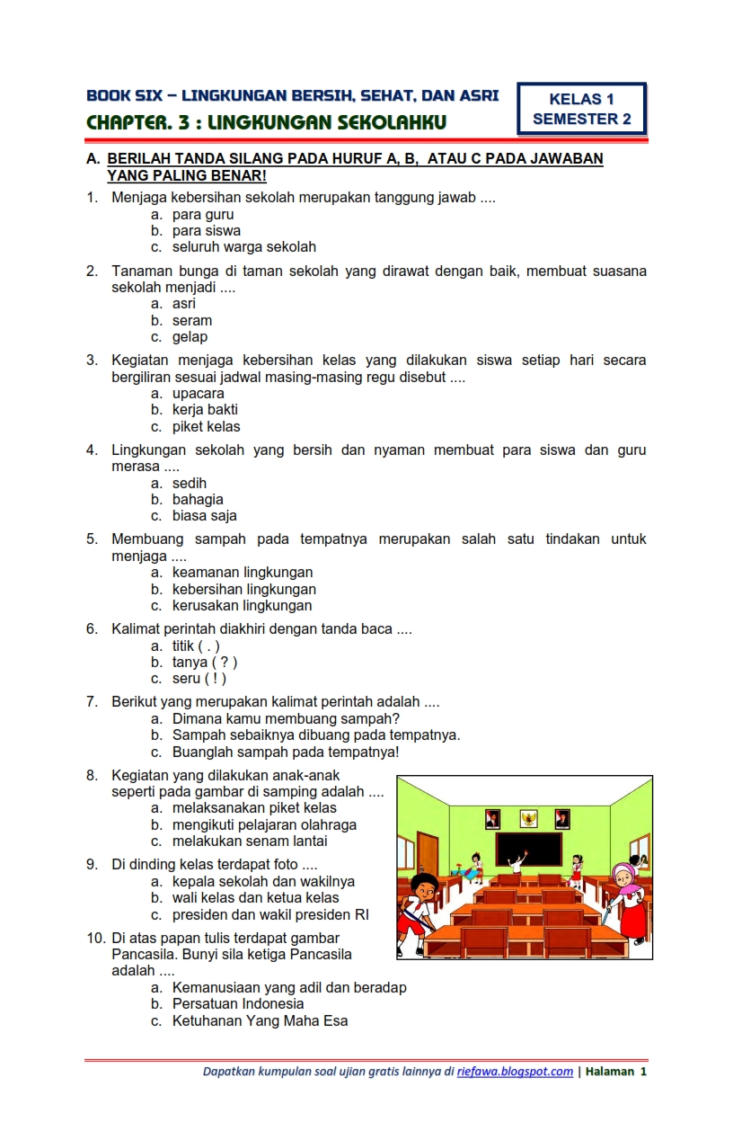 Kisi-kisi soal tema 3 subtema 2 kelas 4 STAKARFAK ac id Kisi-kisi soal tema 3 subtema 2 kelas 4 STAKARFAK ac id