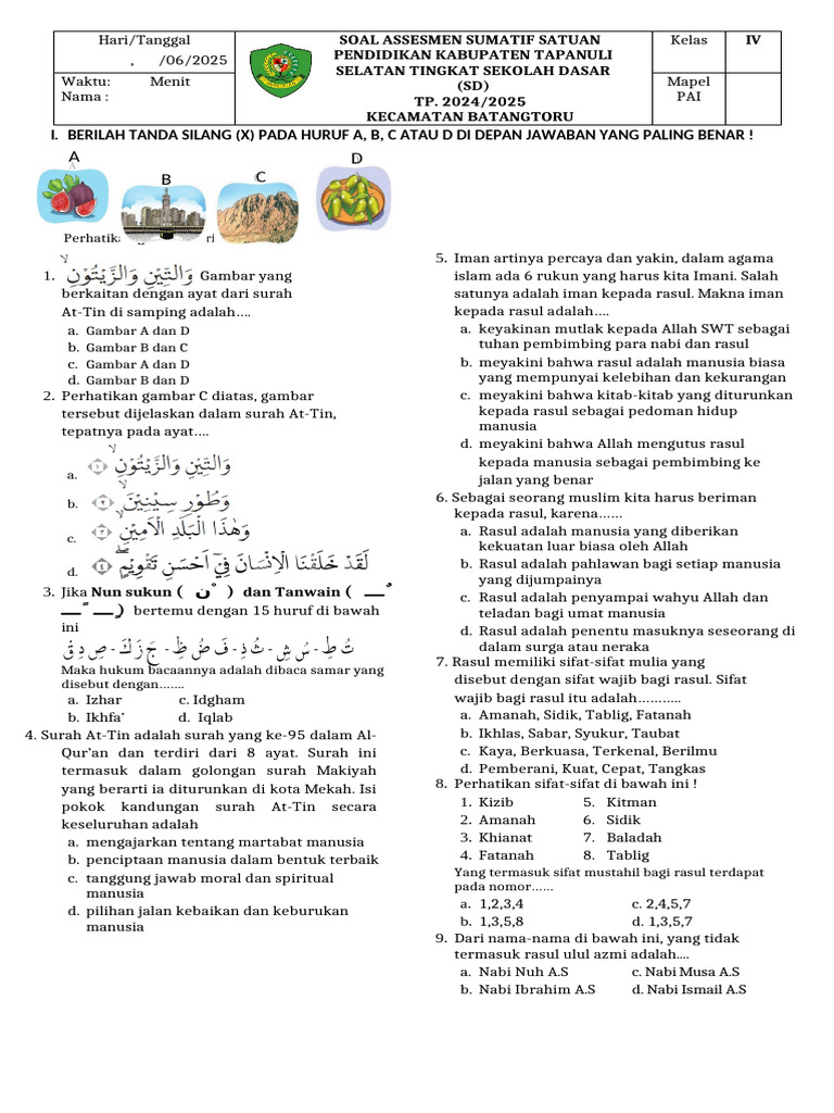 Free Download Kumpulan Soal Agama Islam Kelas 4 File PDF Terlengkap 2026, Ternyata Ini Kunci Sukses Ujiannya