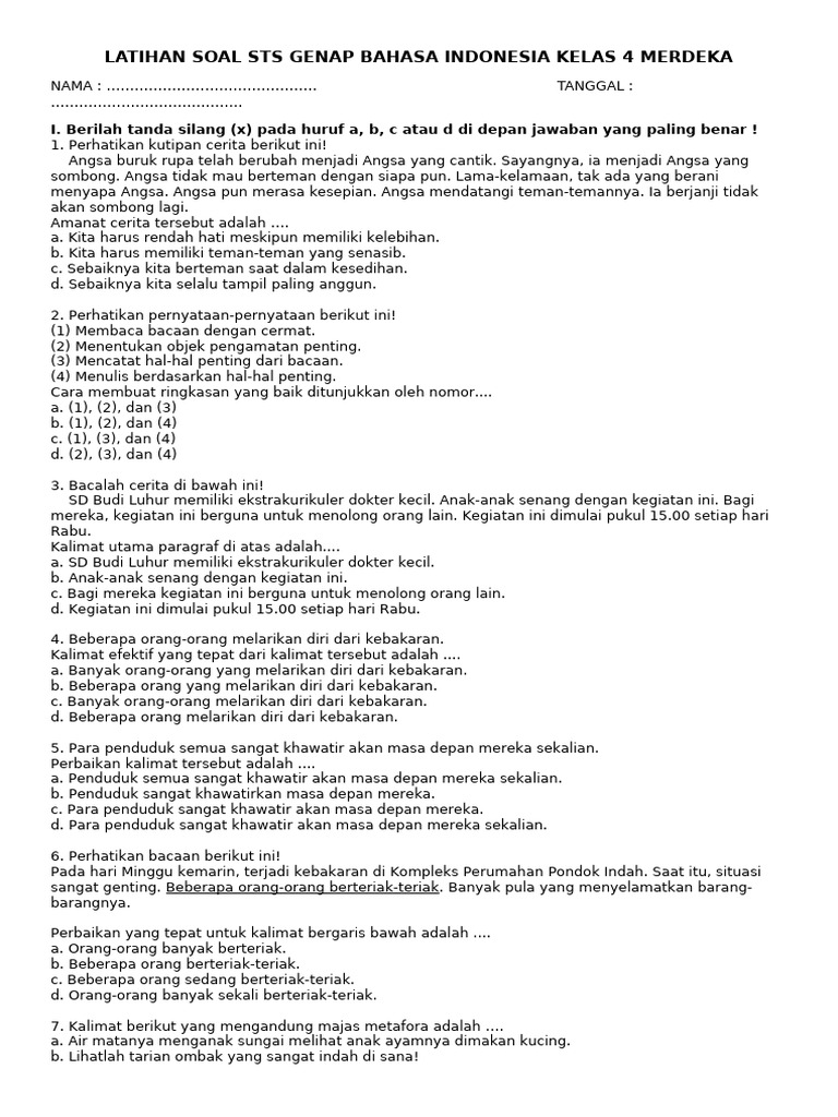 Free Download Soal Semester Genap Kelas 4 SD Disdiknas Medan, Ternyata Ini 7 Sumber Terlengkap dan Terpercaya
