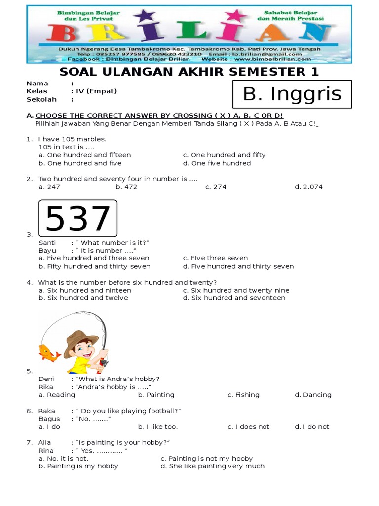 Free Download Soal UAS Bahasa Inggris Kelas 4 Terbaru 2026, Ternyata Ini 7 Trik Jitu Raih Nilai Sempurna