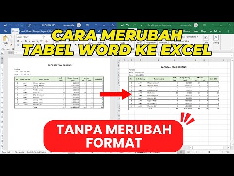 Terbukti cara pindahkan file table word ke excel supaya tidak berubah sebelum deadline