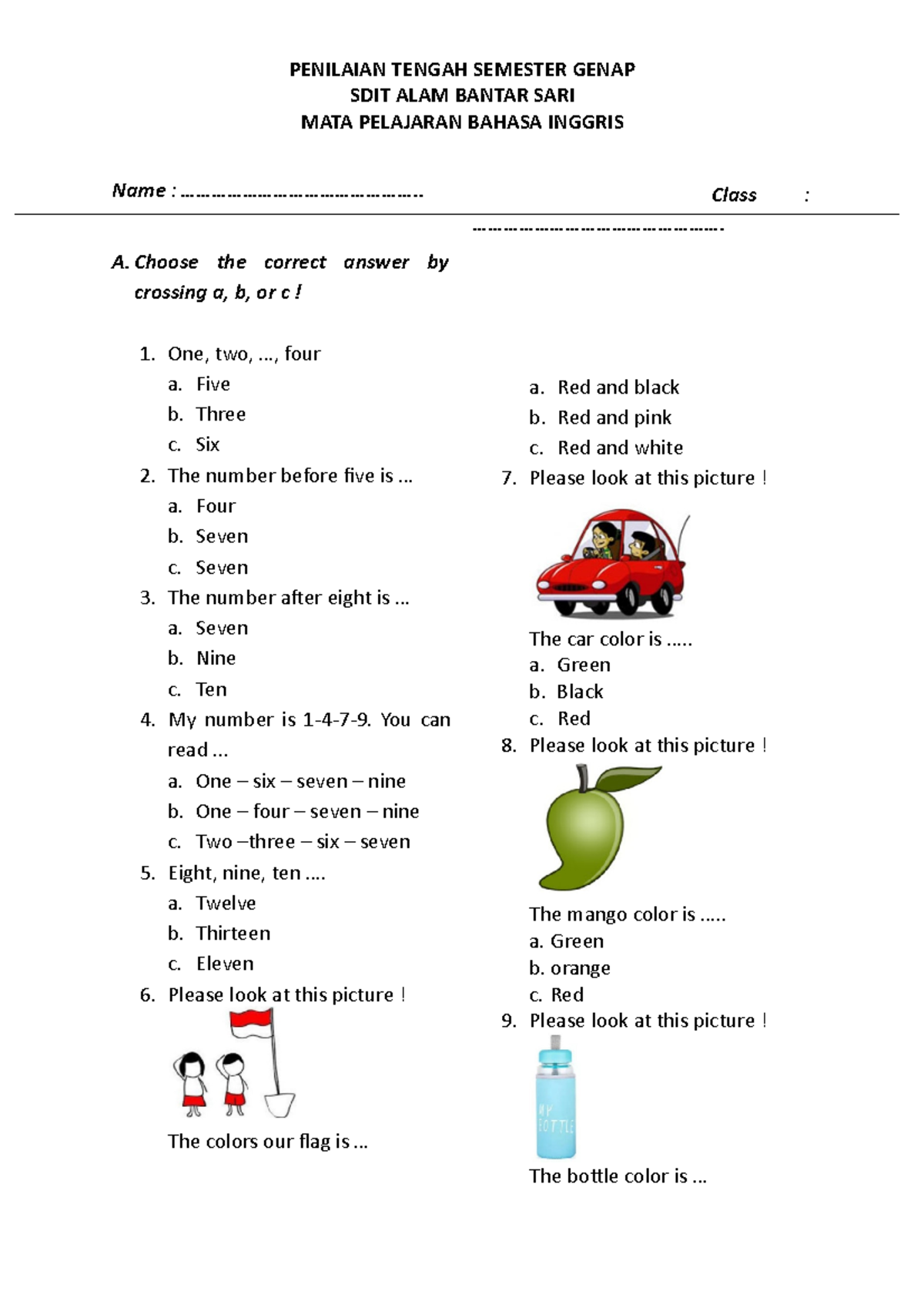 Ternyata Ini 7 Contoh Soal B Inggris Kelas 1 SD Semester 2 yang Wajib Anak Kuasai Sebelum Terlambat