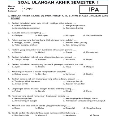 7 Contoh Soal HOTS SD Kelas 3 Semester 1 yang Ternyata Sering Bikin Siswa Terjebak, Wajib Tahu Sebelum Terlambat