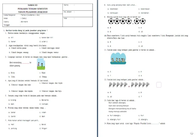 Terbukti Bantu Anak Sukses! 7 Contoh Soal Kelas 1 Tema 2 Subtema 1 yang Wajib Tahu