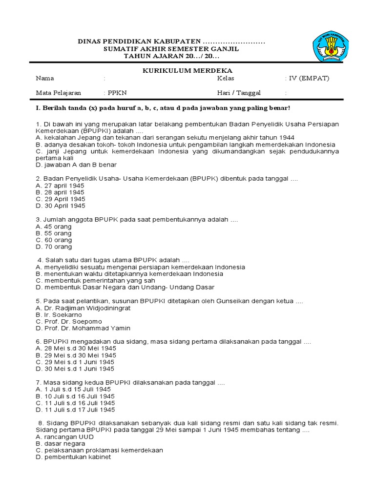 Rahasia Lulus Ujian Pakai Soal PPKN Tema 7 Kelas 4 Agar Nilai Kamu Maksimal