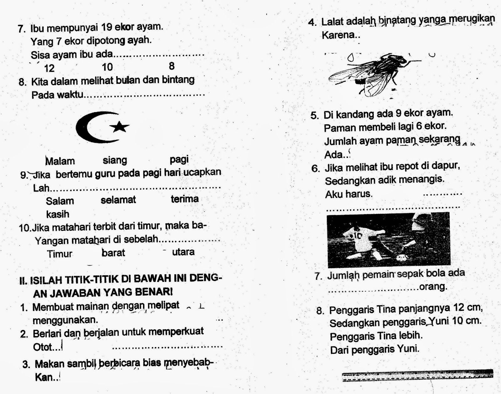 Wajib Tahu Bocoran Soal UAS 1 Tema 3 Kelas 1 Agar Nilai Anak Langsung Melejit